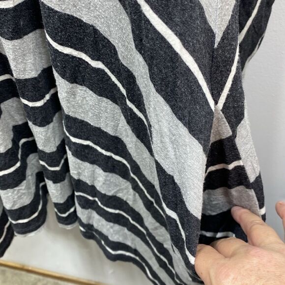 Amour Vert Striped Long Sleeve Shirt Dress Medium - Picture 4 of 5